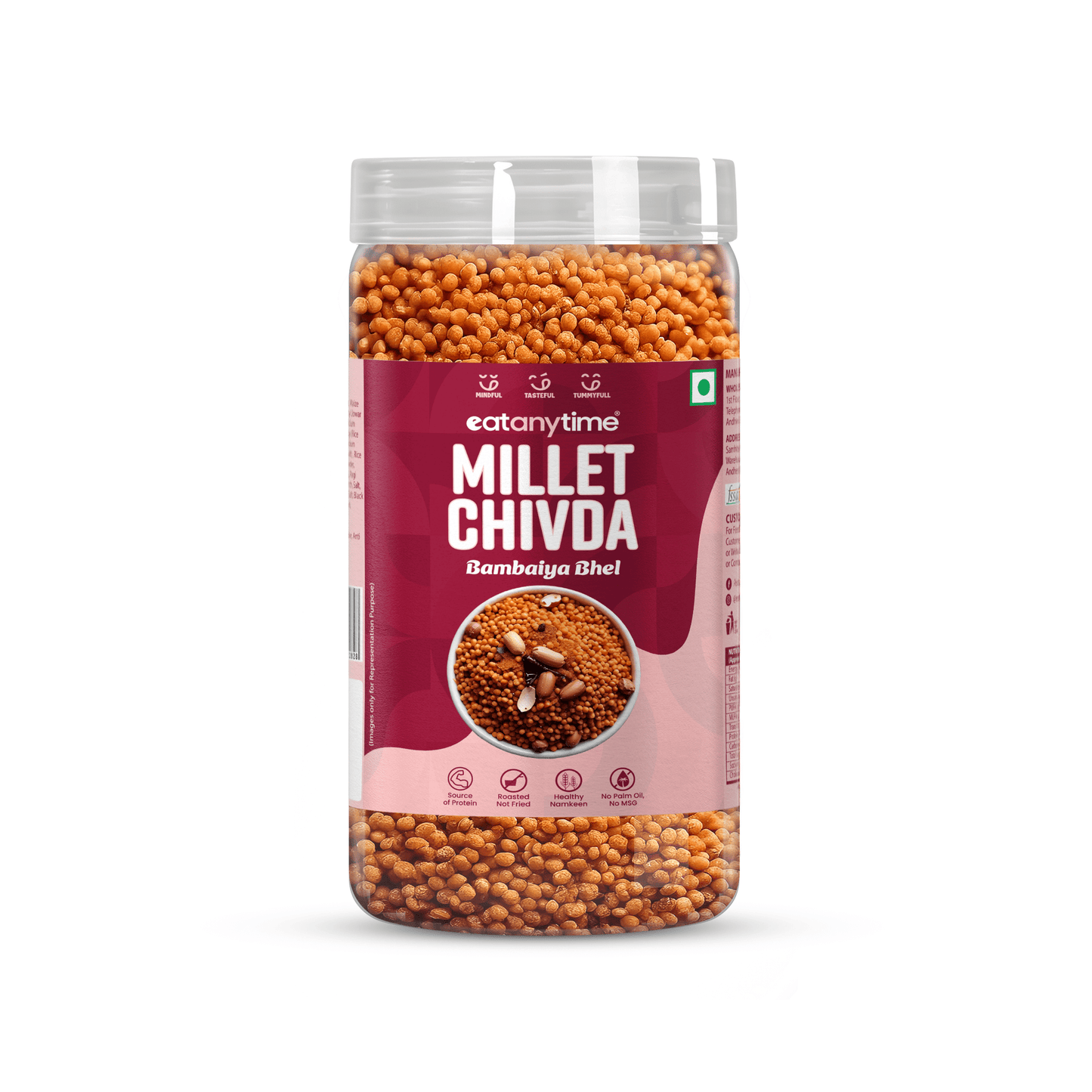 Bambaiya Bhel Millet Chivda - Roasted | Protein-Packed | No Palm Oil | 300g