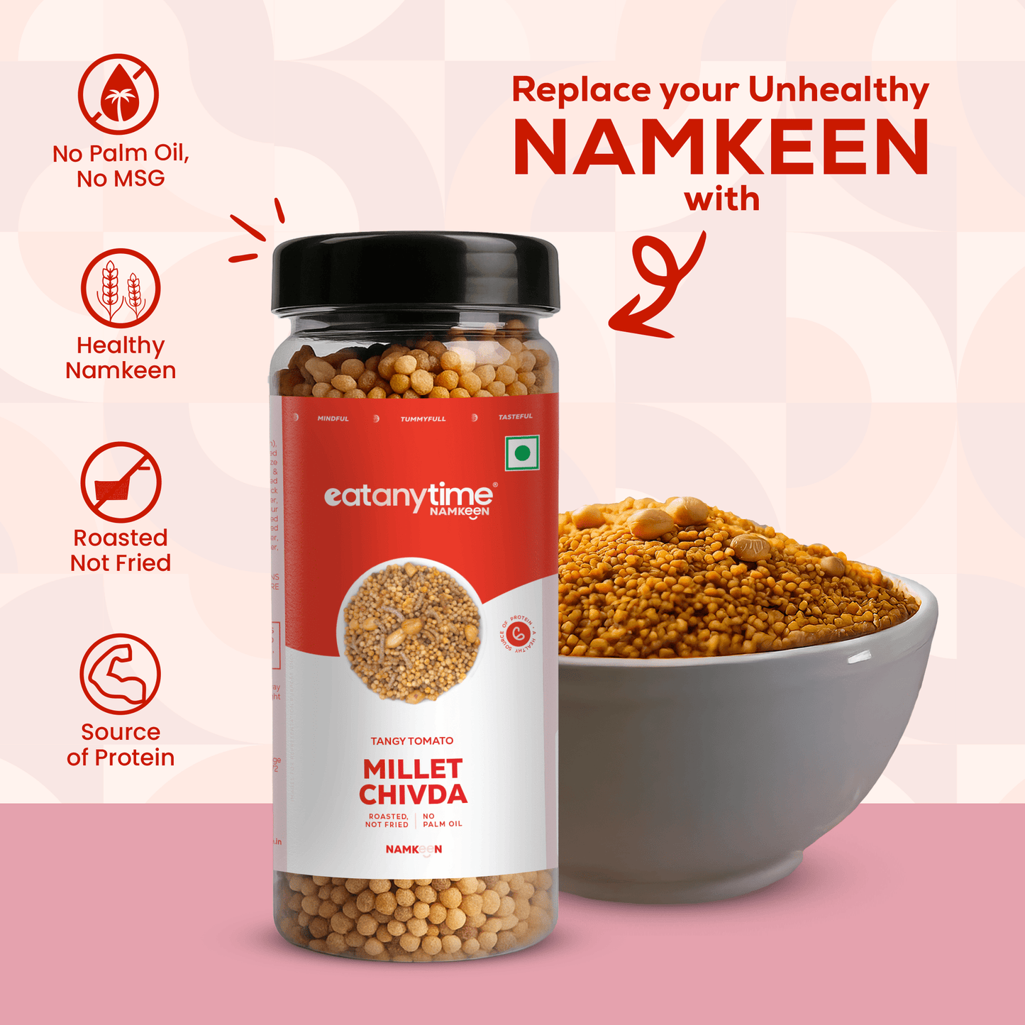 Tangy Tomato Millet Chivda - 100g