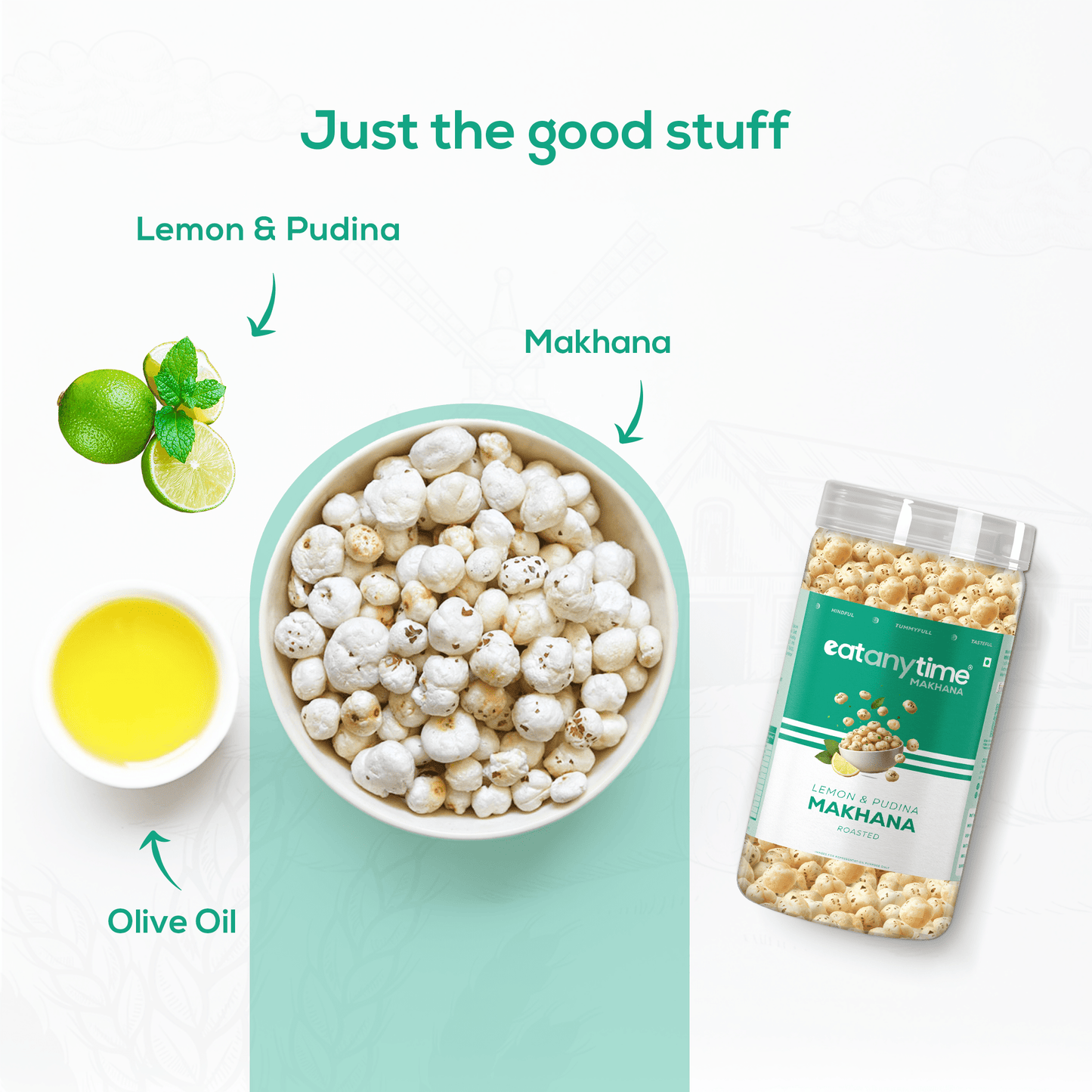 Lemon Pudina Makhana