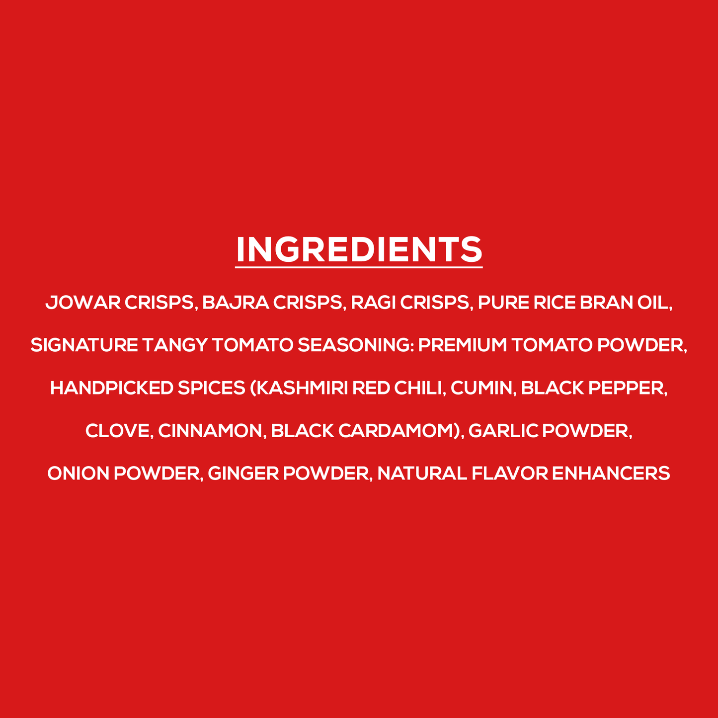Tangy Tomato Millet Kurmura - Roasted | Protein-Packed | No Palm Oil | 125g