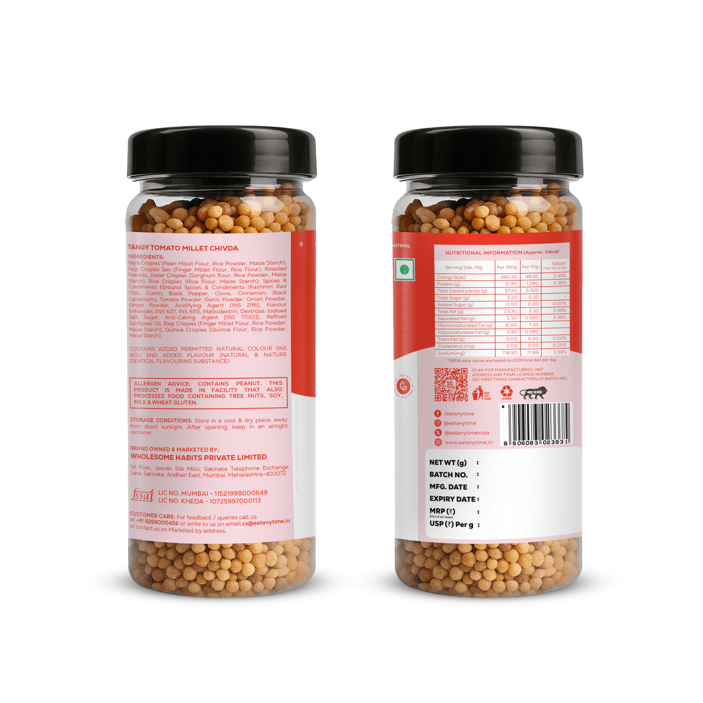 Tangy Tomato Millet Chivda - 100g