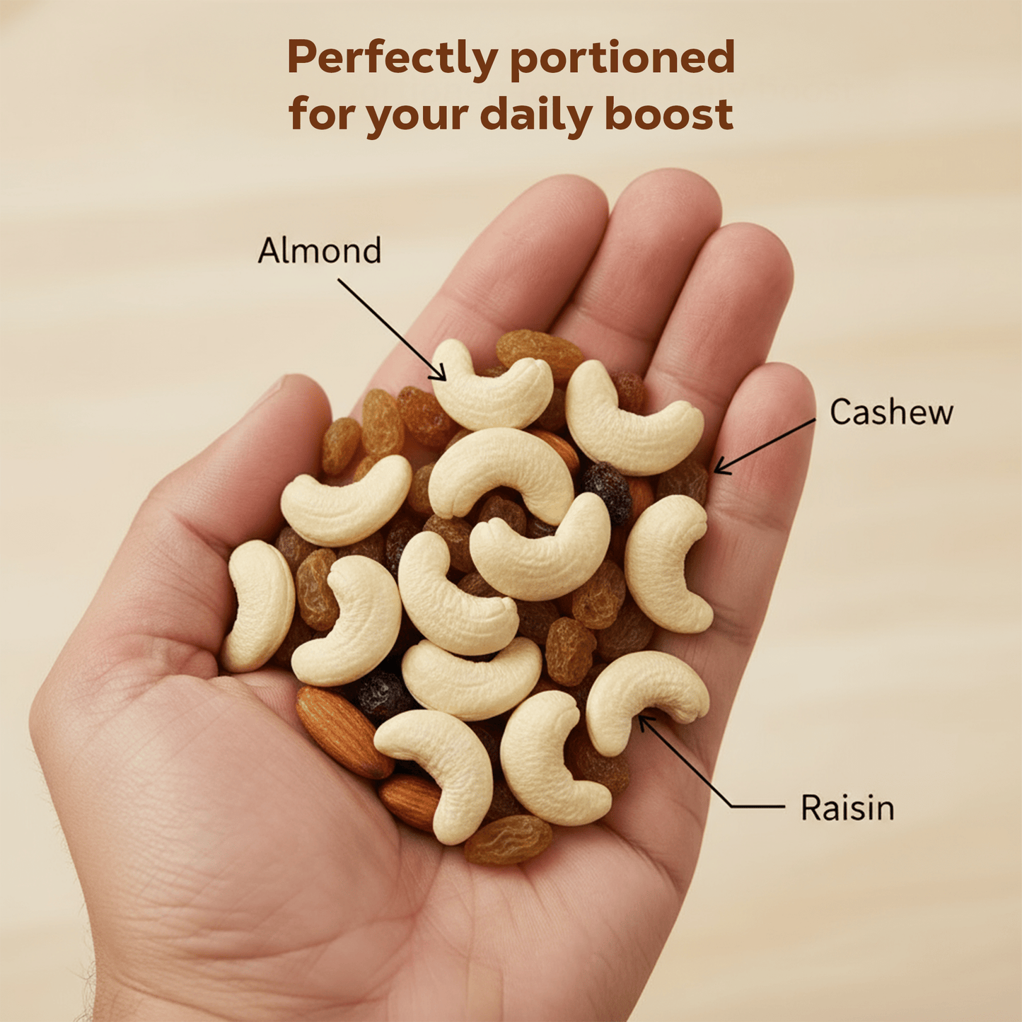 Daily Dry Fruit Mix -Pack of 21 (30g each)
