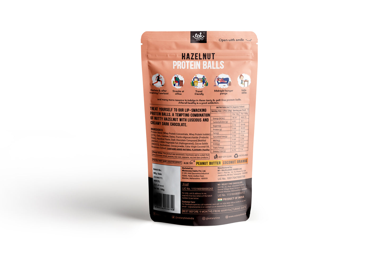 Hazelnut Protein Balls - Eatanytime