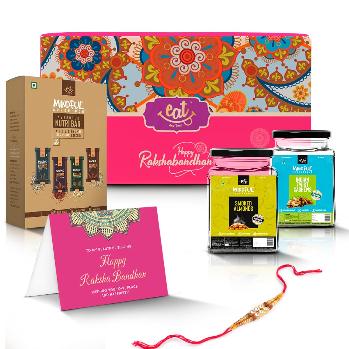Multicolor Wood Rakhi Special Gifts With Chocolates, Namkeen & Cookies For  Sister, For Festival Gift at Rs 960/piece in Ahmedabad