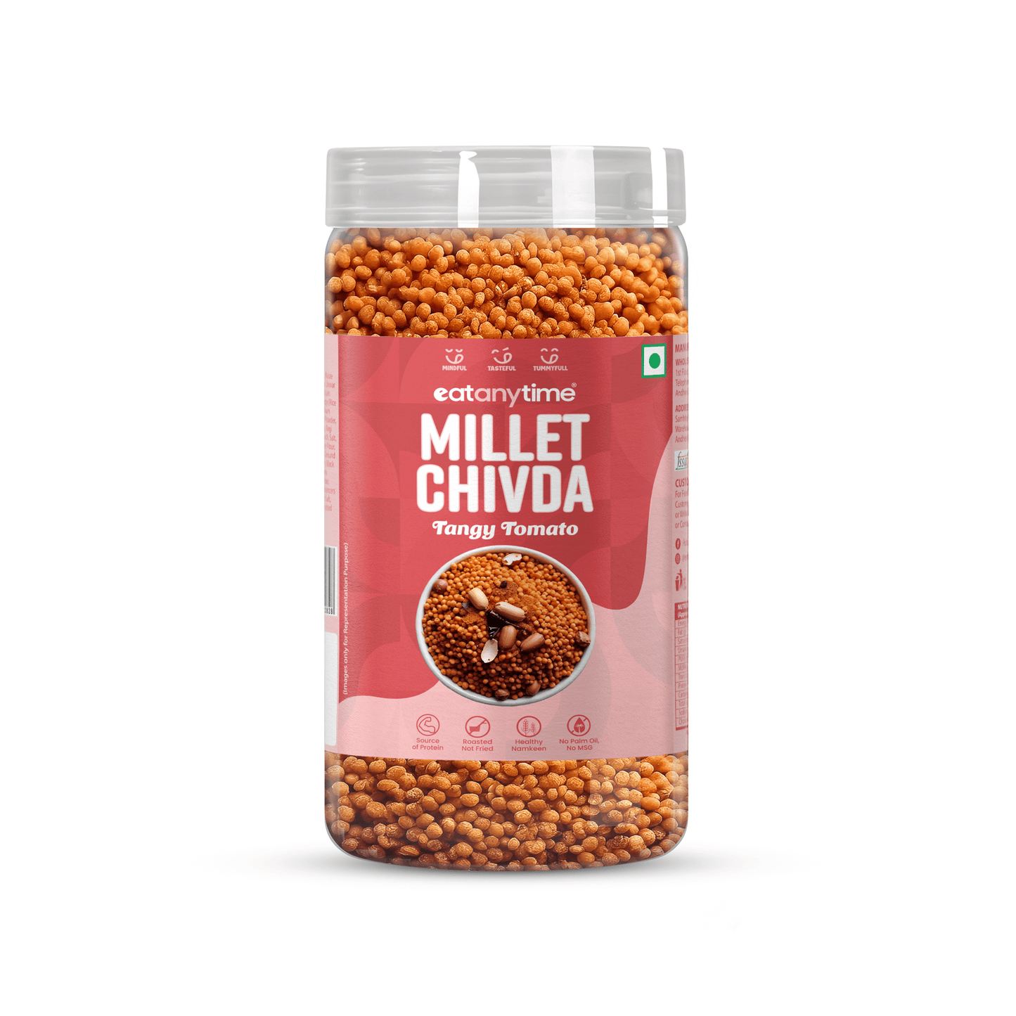 Tangy Tomato Millet Chivda - Roasted | Protein-Packed | No Palm Oil | 300g