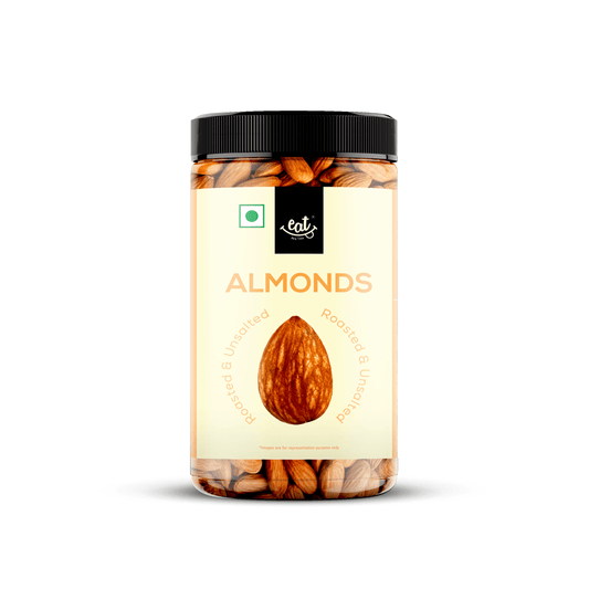 Slow drum Roasted and Unsalted Almond Jar - 450g