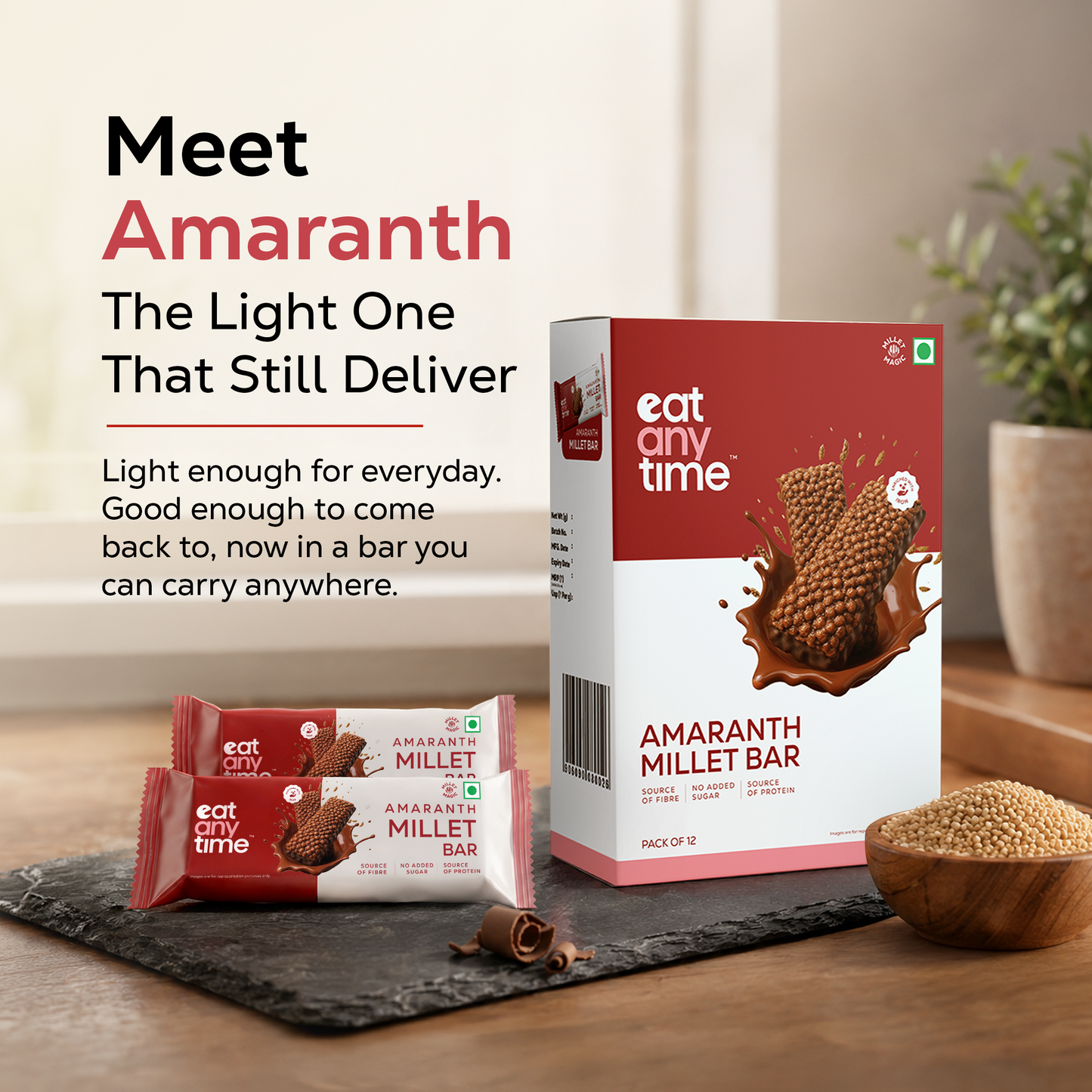 Amaranth Millet Bar