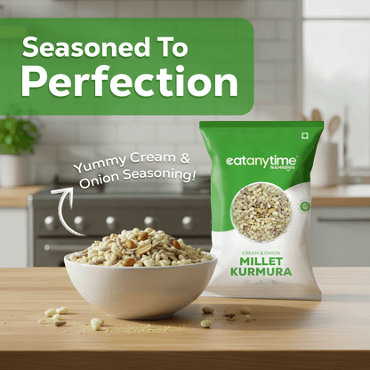 Cream & Onion Millet Kurmura - Snack Pack of 10 (40g each)