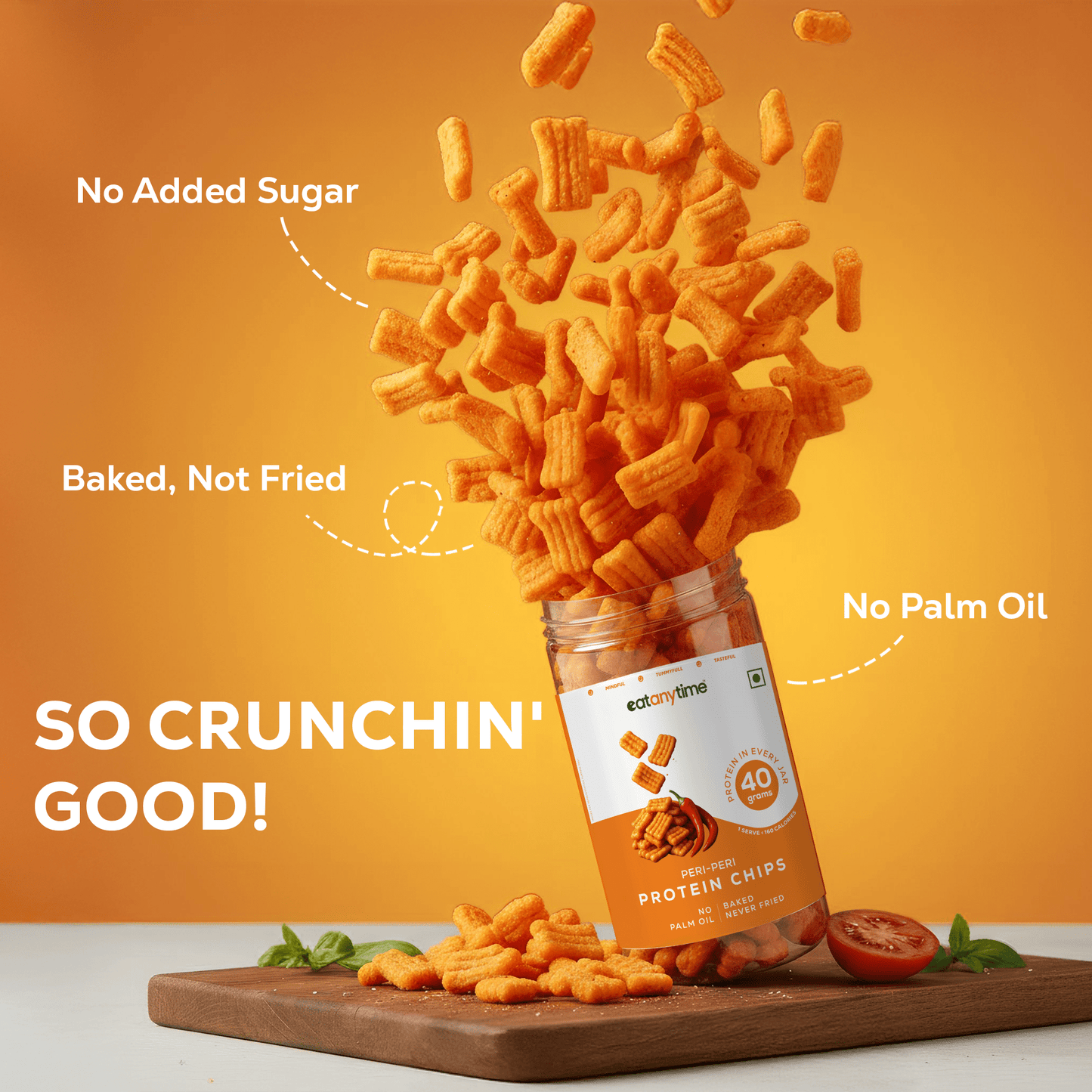 Peri Peri Protein Chips | 40 grams protein