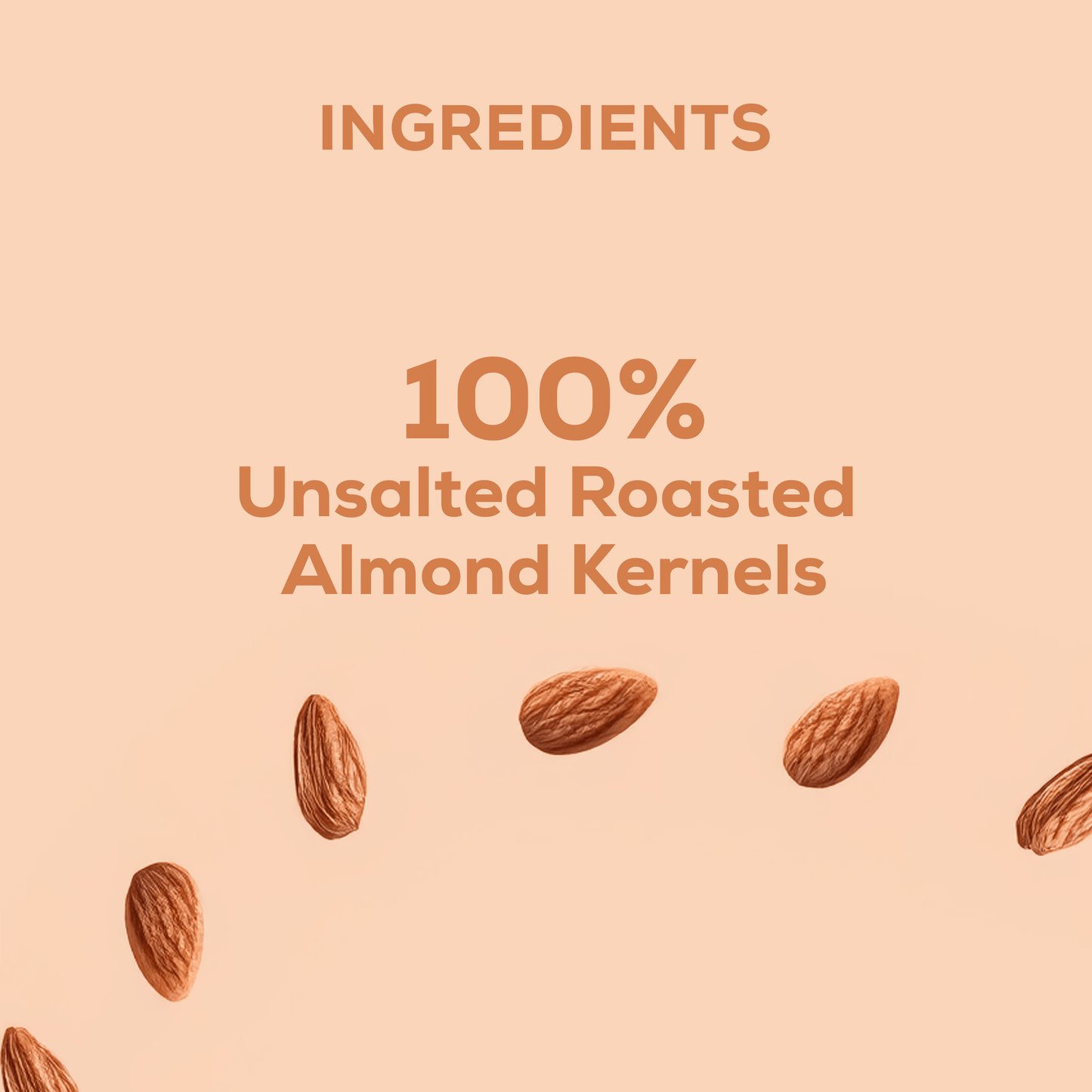 Slow drum Roasted and Unsalted Almond Jar - 450g