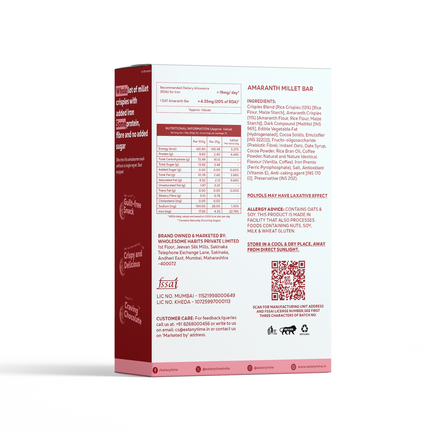 Amaranth Millet Bar