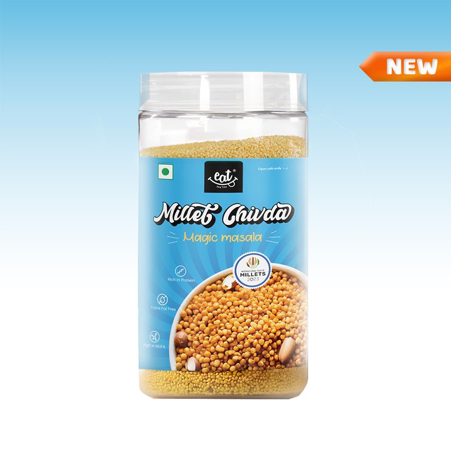 Magic Masala Millet Chivda - Roasted | Protein-Packed | No Palm Oil | Pack of 10