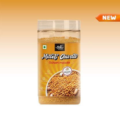 Achari Millet Chivda - Roasted | Protein-Packed | | No Palm Oil |  Pack of 10