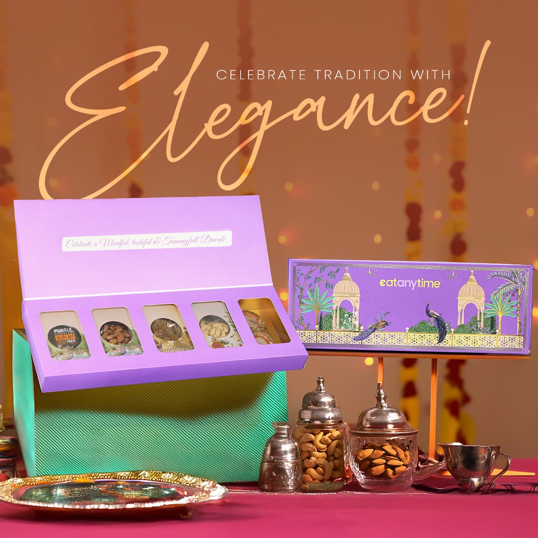 Ethnic Saga Diwali Gift Vol2 - 5 Pouches Box: 375g