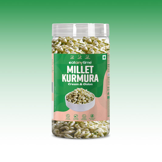 Cream & Onion Millet Kurmura - Roasted | Protein-Packed | No Palm Oil |  125g