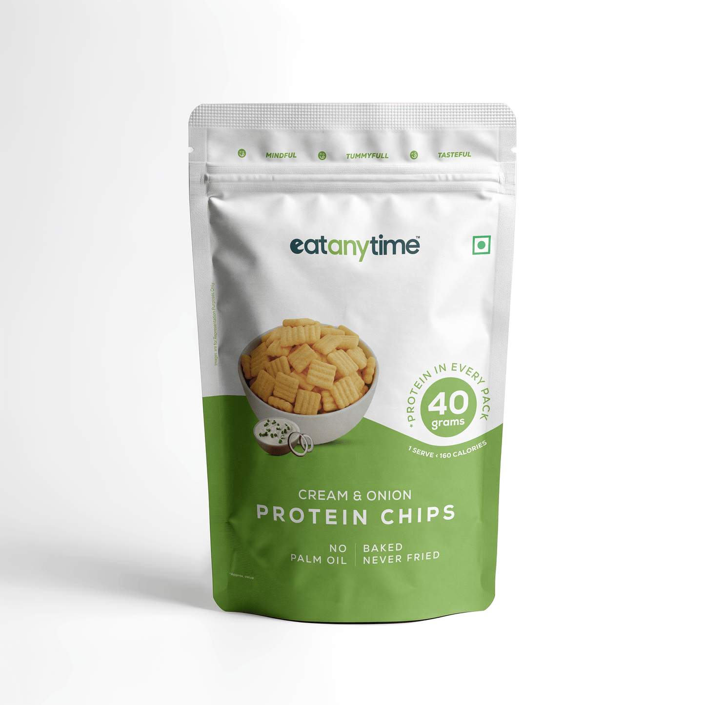 Cream N Onion Protein Chips | 40 grams protein