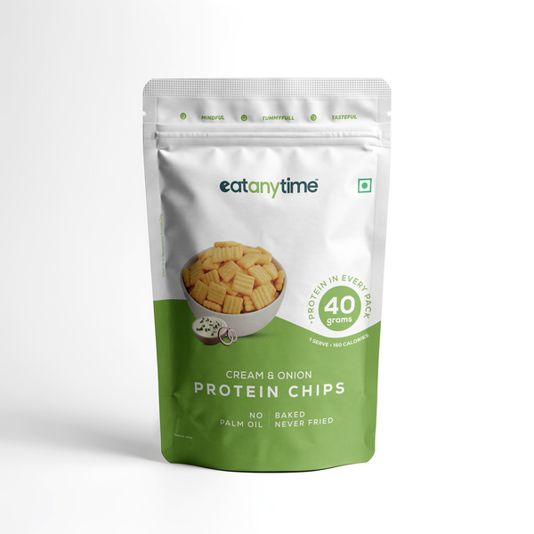 Cream N Onion Protein Chips | 40 grams protein