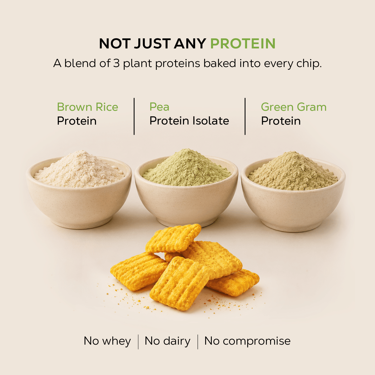 Cream N Onion Protein Chips | 40 grams protein
