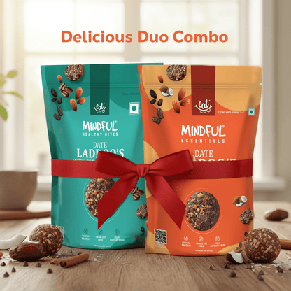 Delicious Duo | Date & Dry Fruit Laddoo Combo | 100gx2 packs