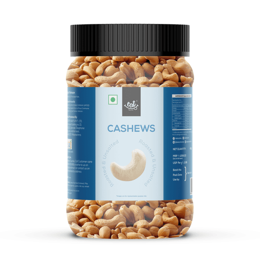 Slow drum Roasted and Unsalted Cashew Jar - 450g