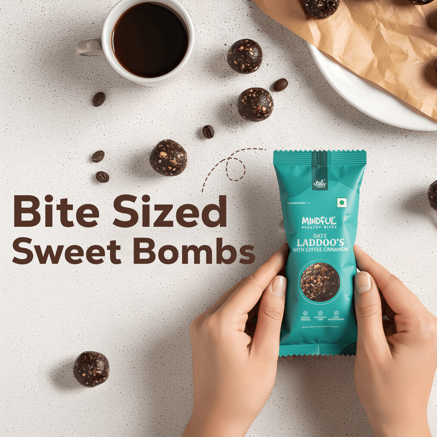 Coffee Cinnamon Date Laddoos Chotu Pack (40g) – Pack Of 10