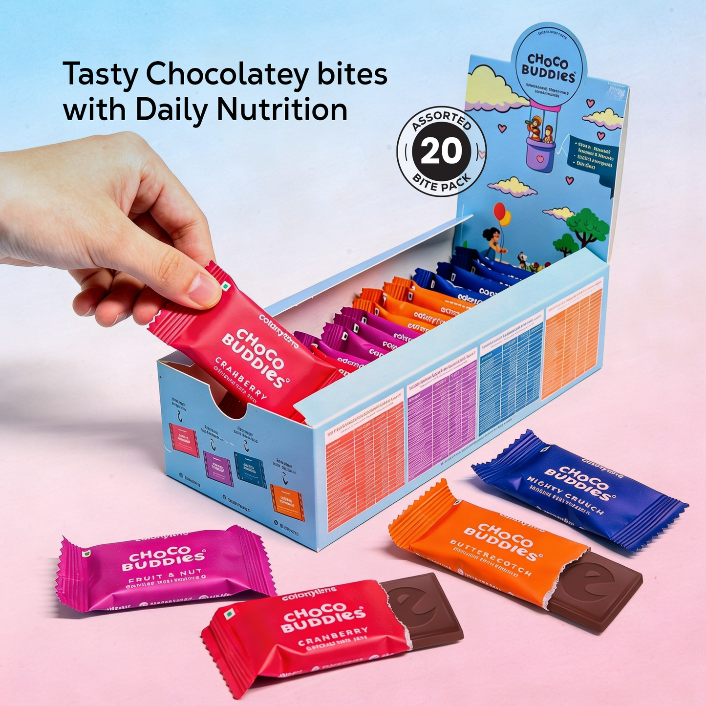 Chocobuddies | Multivitamin Enriched Chocolates - Assorted Flavours