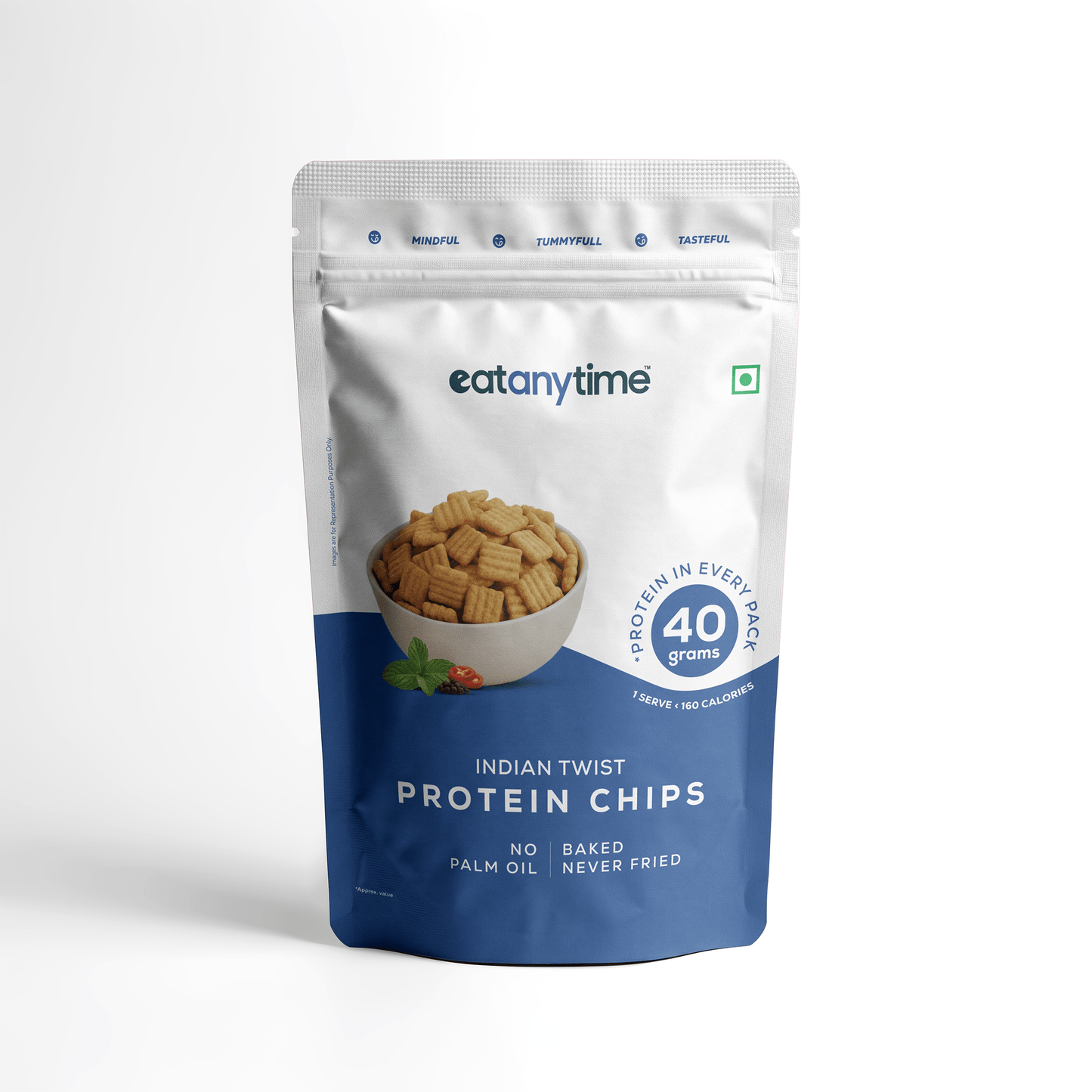 Indian Twist Protein Chips | 40 grams protein