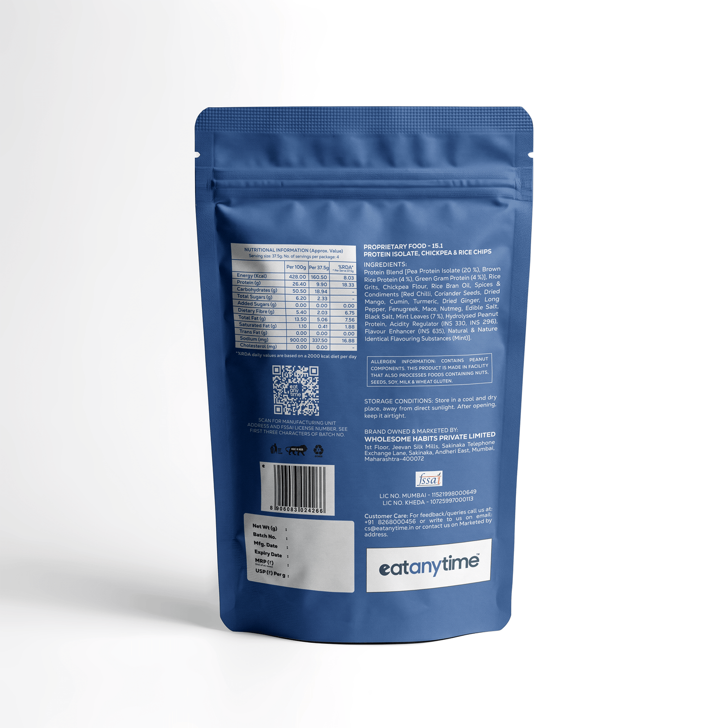 Indian Twist Protein Chips | 40 grams protein