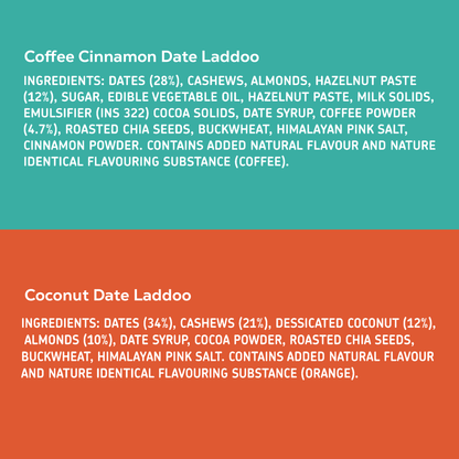 Delicious Duo | Date & Dry Fruit Laddoo Combo | 100gx2 packs