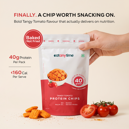 Tangy Tomato Protein Chips | 40 grams protein