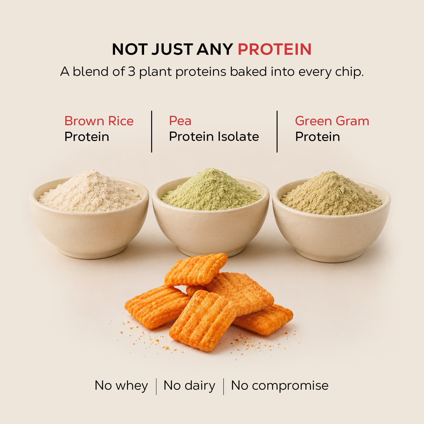 Tangy Tomato Protein Chips | 40 grams protein