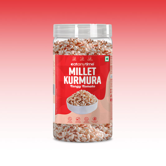 Tangy Tomato Millet Kurmura - Roasted | Protein-Packed | No Palm Oil |  125g