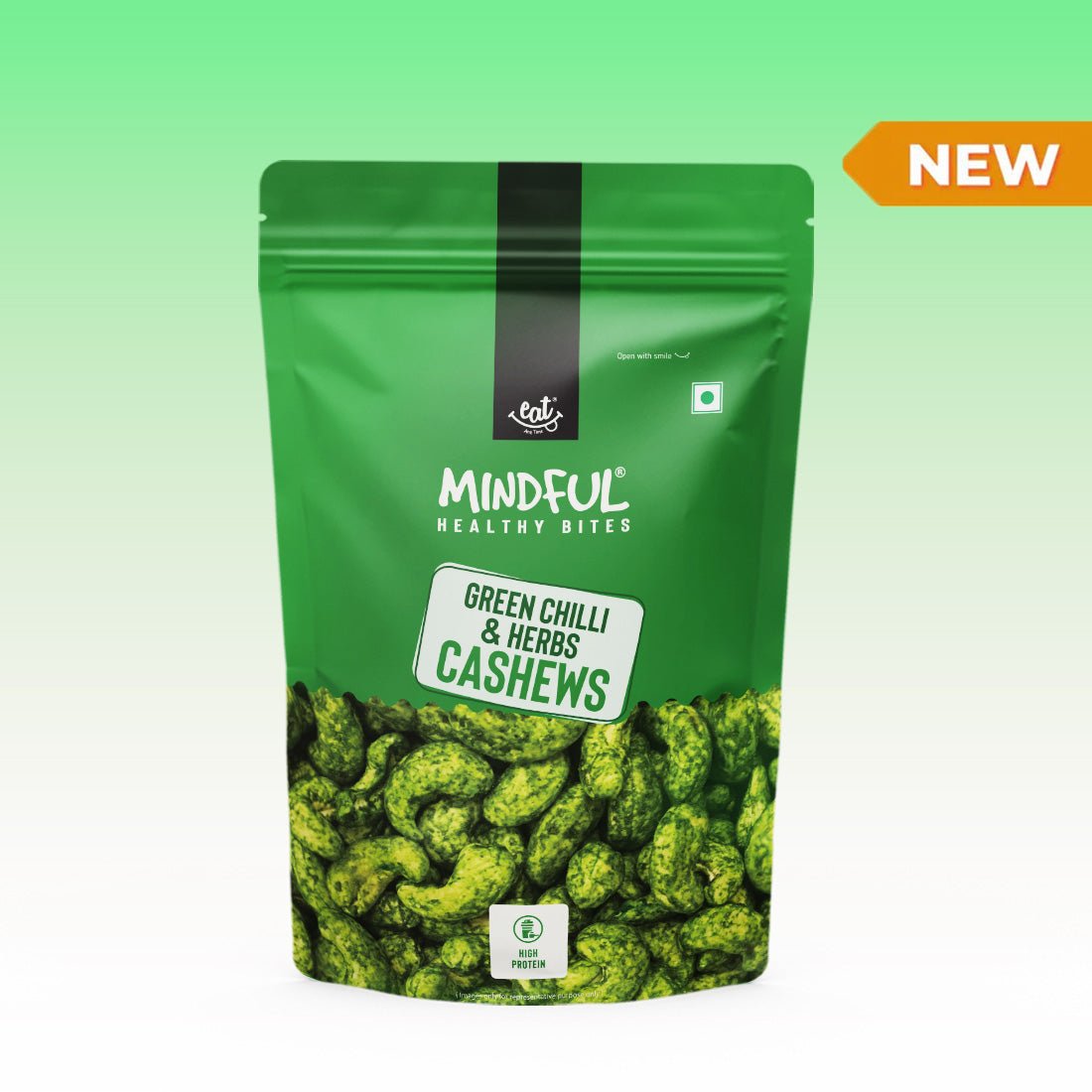 Green Chili & Herbs Cashews - 200g