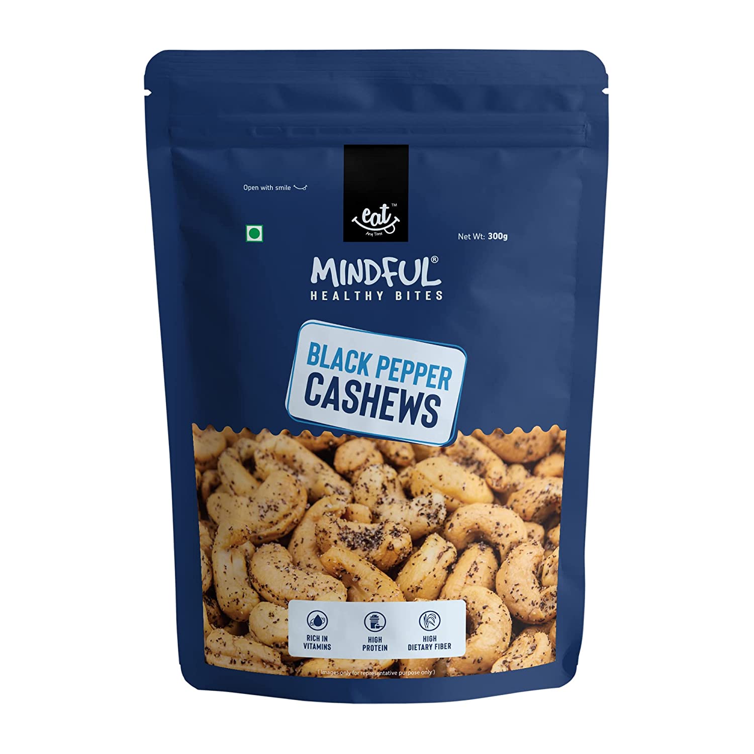 Black Paper Healthy Cashews Online - Eat Anytime