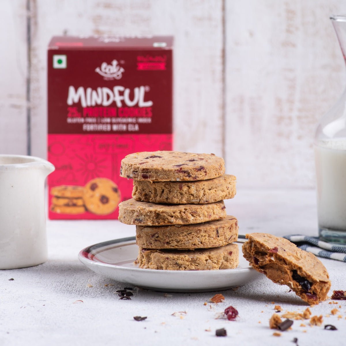 Eat Anytime's cranberry Protein Cookies - Buy Now for a Tasty Treat!
