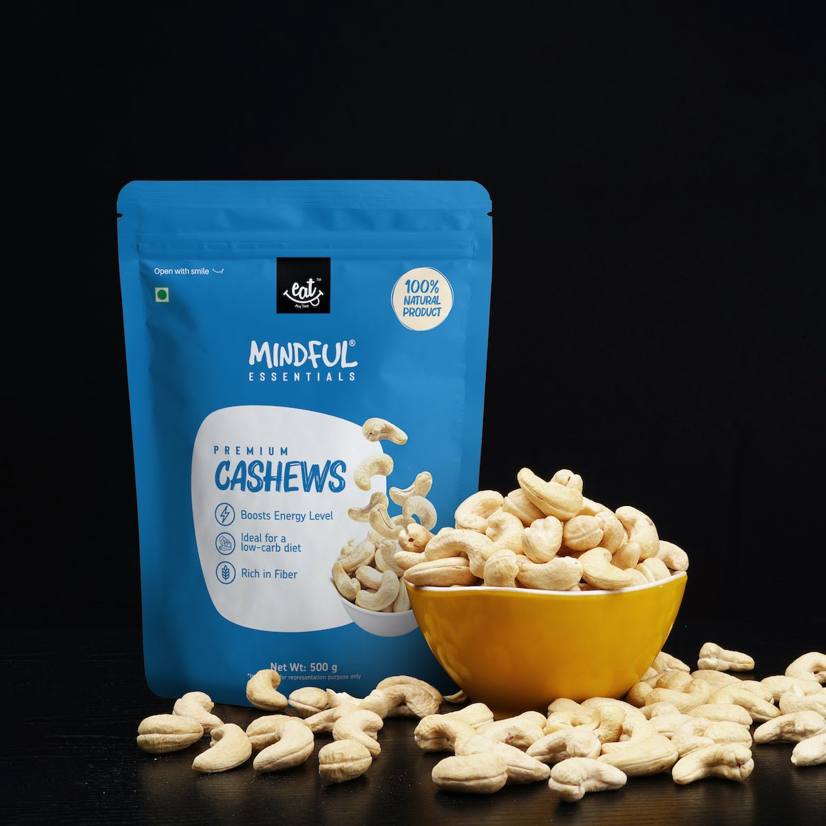 Premium Cashews to boost energy - EAT Anytime