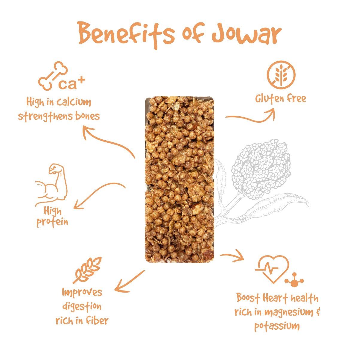 Eat Anytime's Wholesome Jowar Bar - Shop Online at Best Price