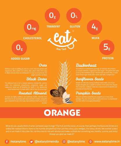 Buy  orange Flavour Dates Almonds- Eat Anytime