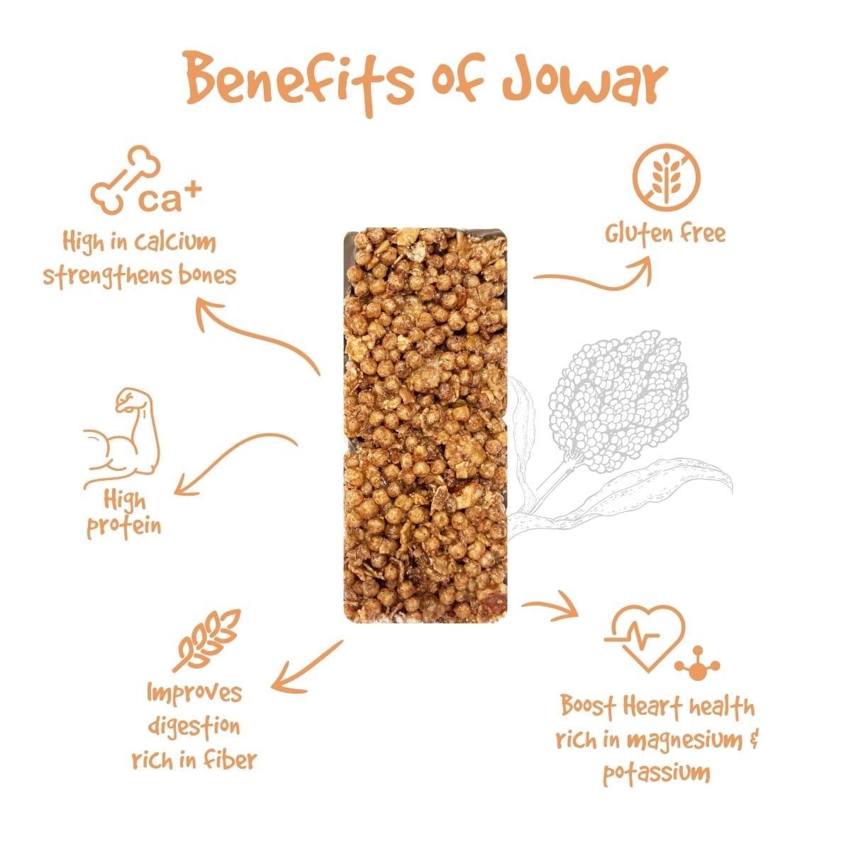Shop Eat Anytime's Jowar Millet Bar - Benefits Included